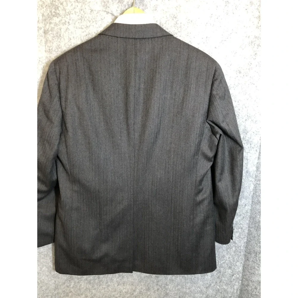 Chaps by Ralph Lauren Blazer Mens 42R Herringbone Pinstripe Made USA Barneys